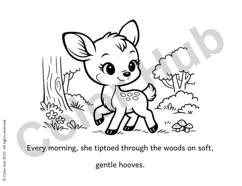 Sample page from Story of Dory the Deer