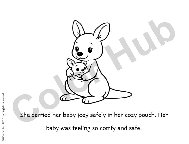 Sample page from Story of Kira the Kangaroo